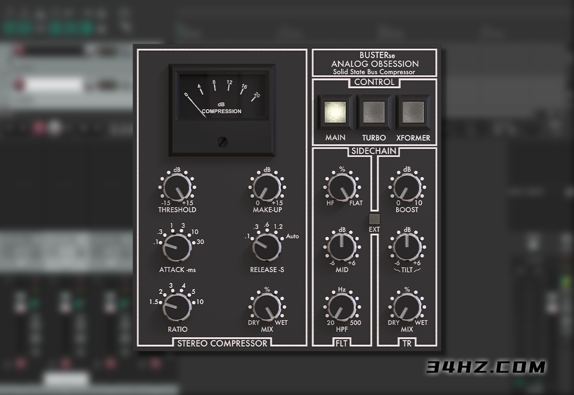 控制台压缩器-Analog Obsession BUSTERse v7.0 VST VST3 AU AAX WiN macOS