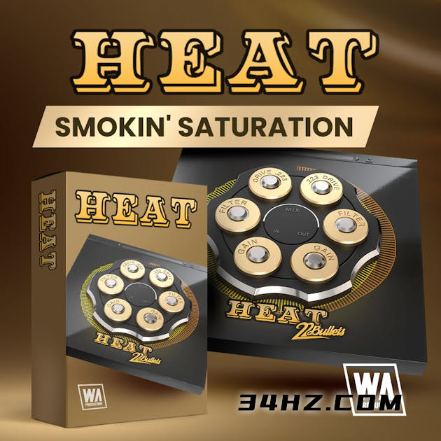 失真饱和插件 – W.A. Production 22Bullets Heat v1.0.0 Incl Keygen-RET